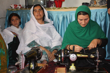 Afghan Women Learn To Sew To Feed Their Families